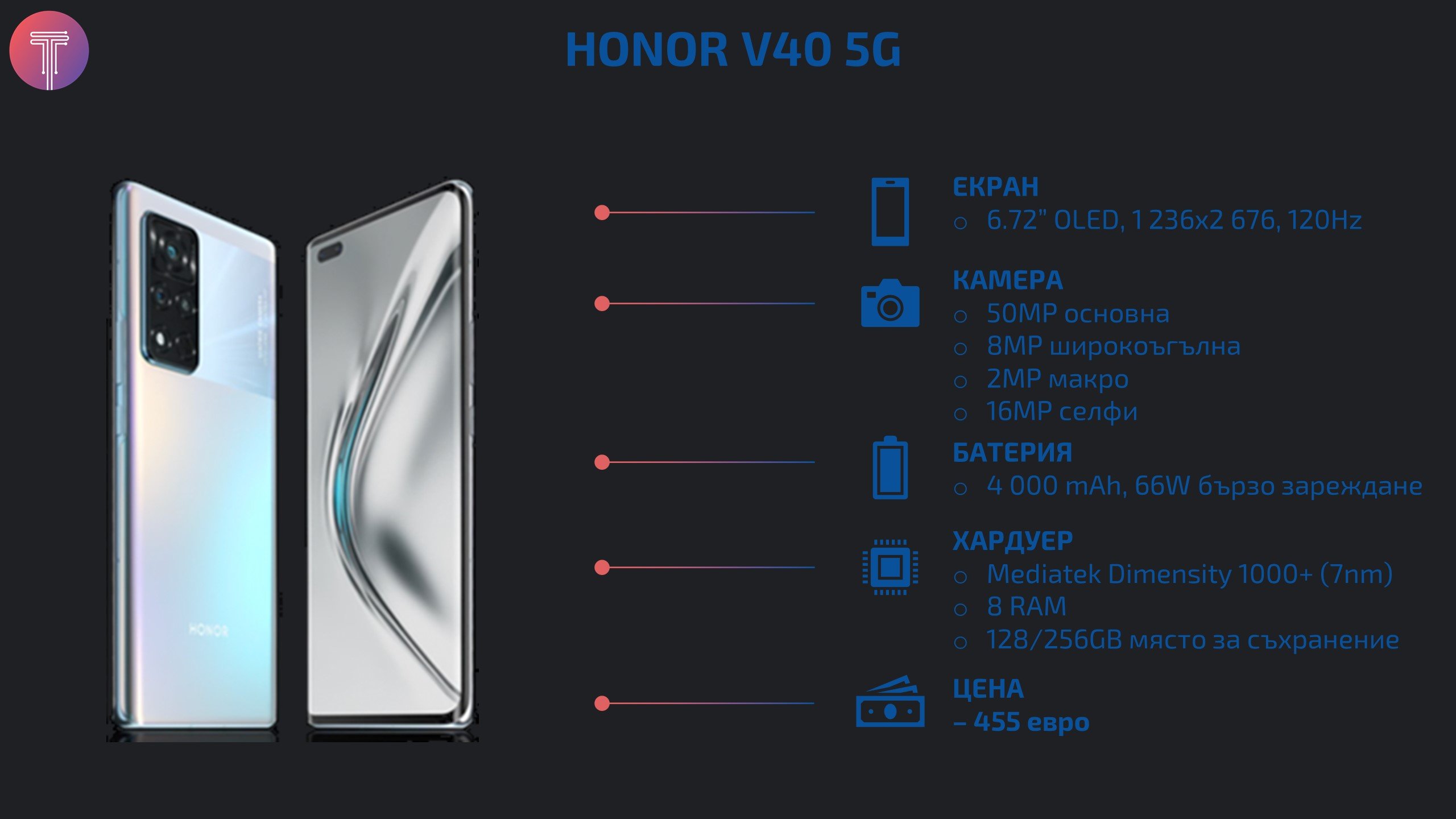 HONOR V40 5G stats